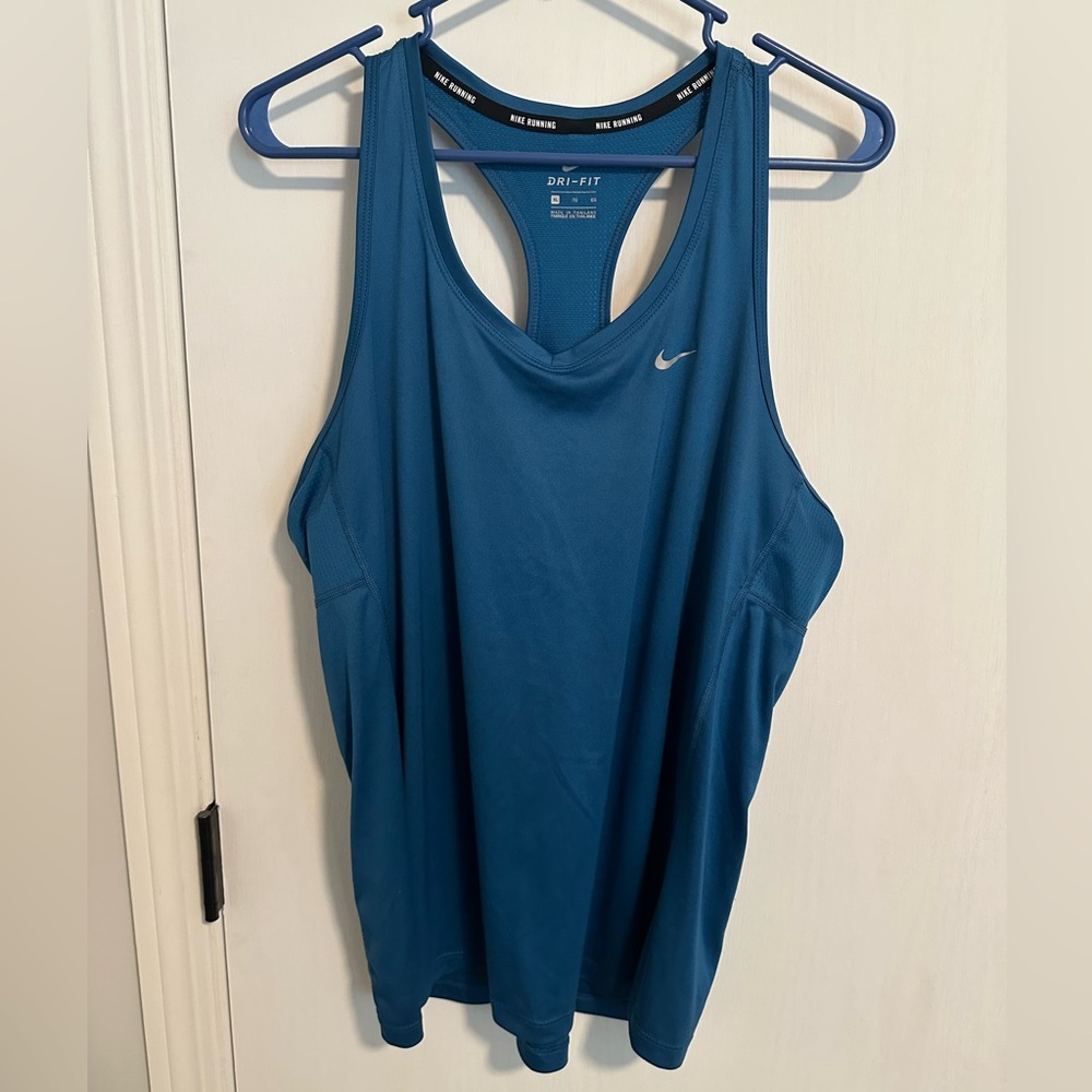 Nike Dri-FIT Teal Blue Racerback Tank Top